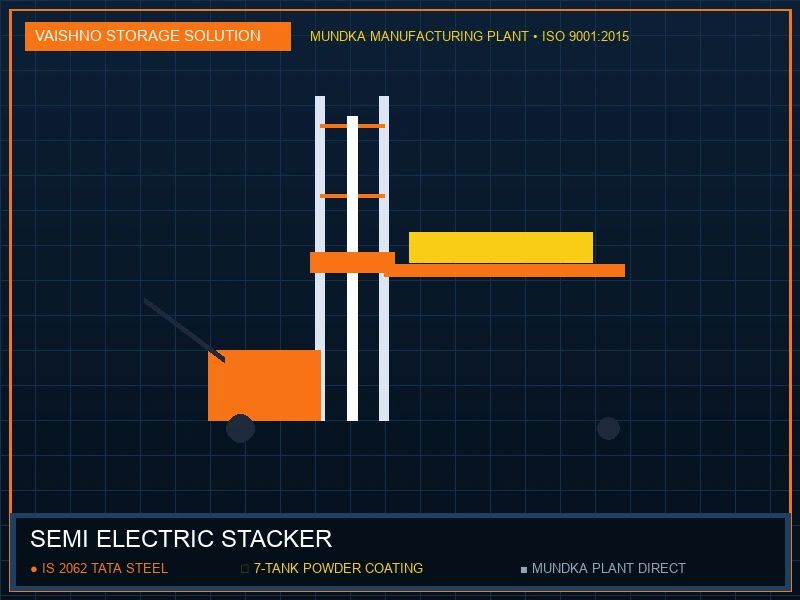 Semi Electric Stacker in Gurgaon